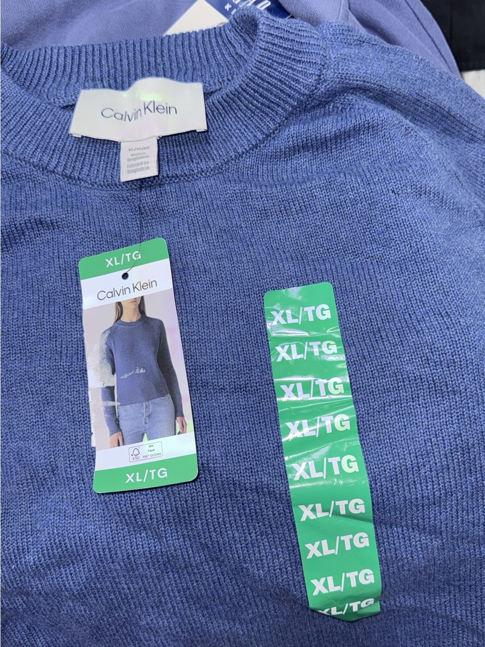 Calvin Klein Men’s Blue Crewneck Sweater